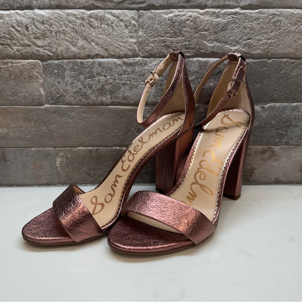 Sam Edelman Yaro Soft Pink Heeled Sandals - Size 8 1/2 Wide